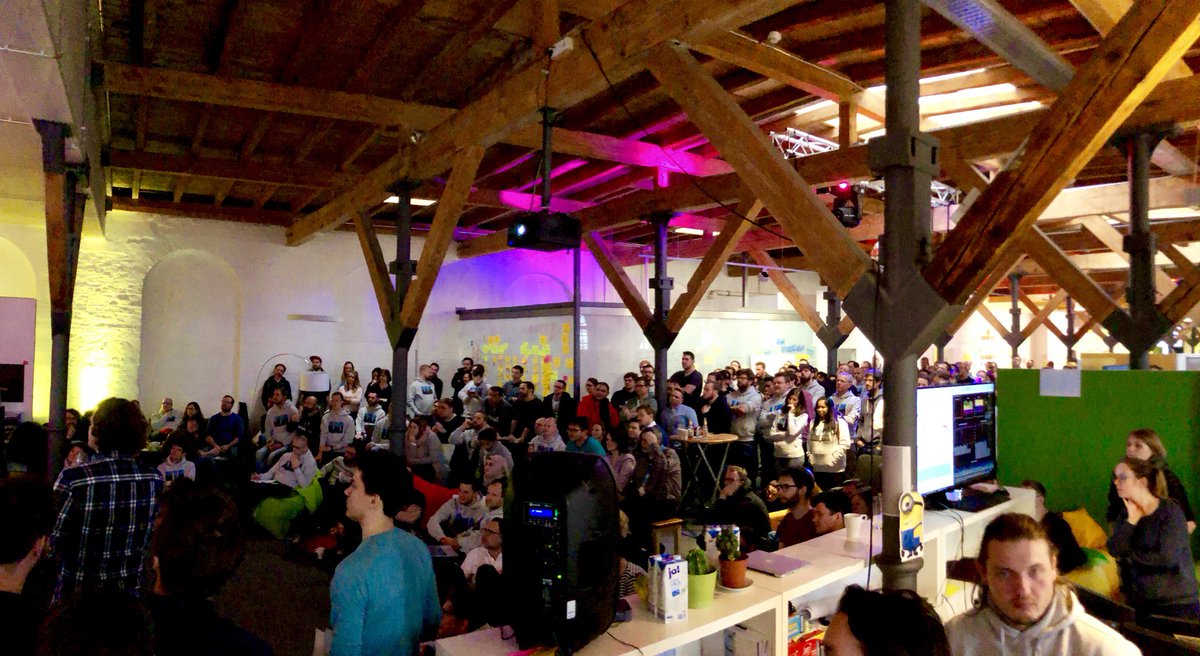 Great audience <a href="/rewedigitaltech/">REWE Digital Tech</a> #hackdays