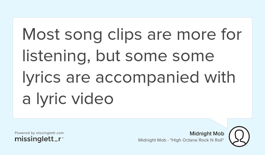 "The lyrics are available to read with each song clip and users can search for songs clips specific lyrics" goo.gl/1WGDQv #Music #App #Musiclyrics