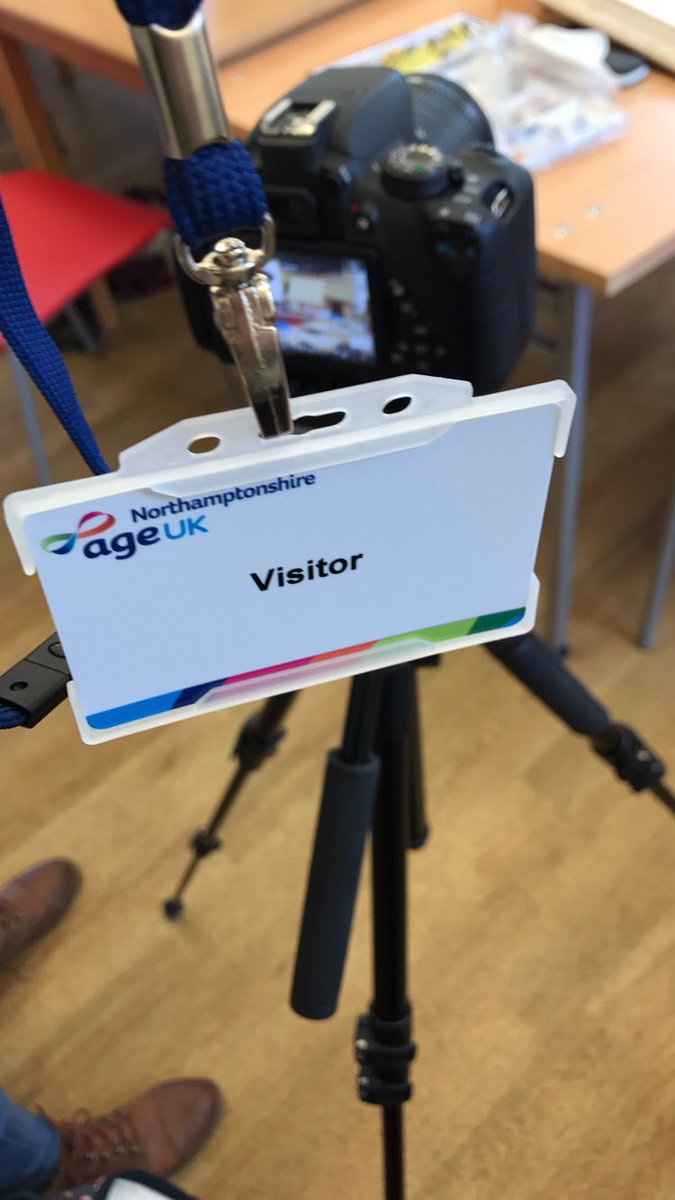 Great morning filming for my practical project at Age Uk #Northampton. Such a great range of activities down there
