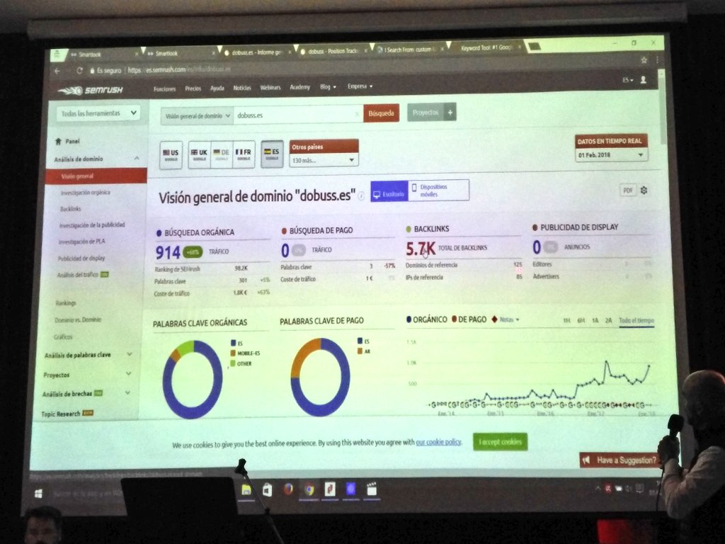 ManuelDminguez's tweet photo. Ponencia de @dobussmkt: "Analítica Web para torpes" con José Luis García-Morato y José Huertas en el #CongresoMKDC de #Córdoba #Dobuss #marketing #marketingdigital #posicionamiento #SEO #SEM #Keyword https://t.co/549Sp0yQBJ