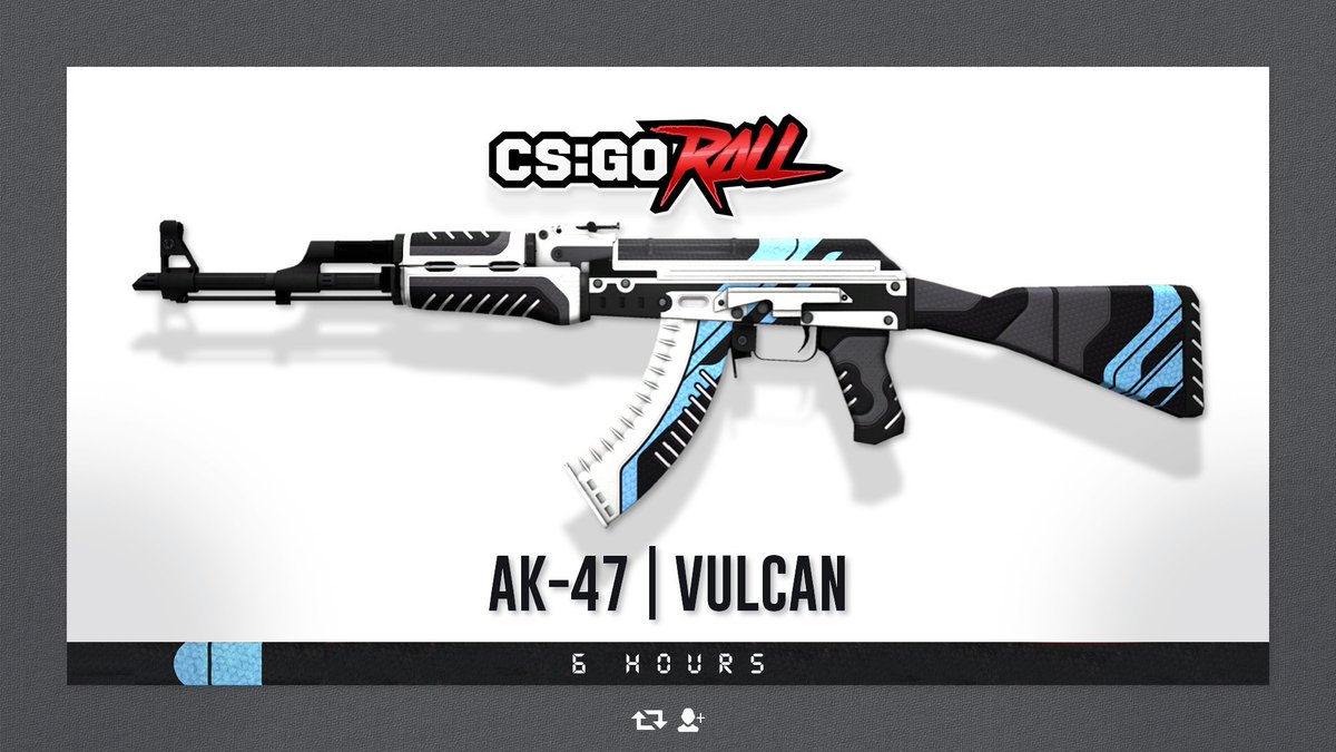 CSGORoll's tweet photo. AK-47 | Vulcan MW - GIVEAWAY

- Retweet &amp; Follow
- Enable notifications on CSGORoll
- Play Free Spin https://t.co/eVBIdbhBWj

Good Luck! https://t.co/7HRiwXW1SL