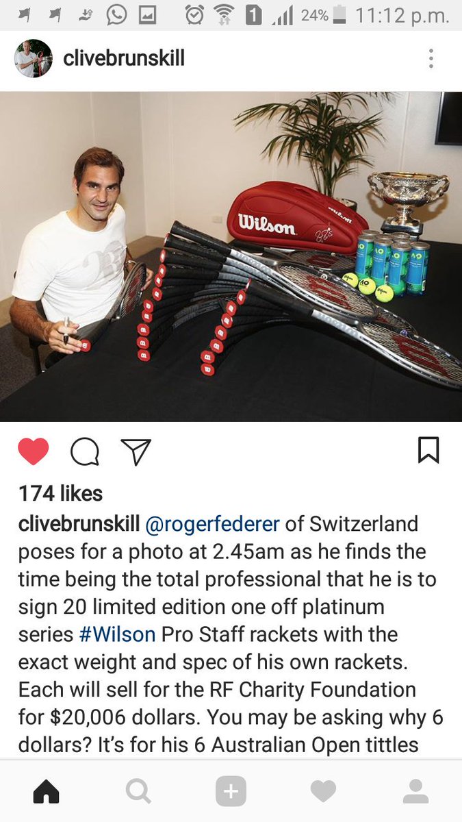 crazyfedfan's tweet photo. #ausopen #Federer #Wilson #RF20 #20GER photos by Clive Brunskill on IG https://t.co/gHiNkVm8cO