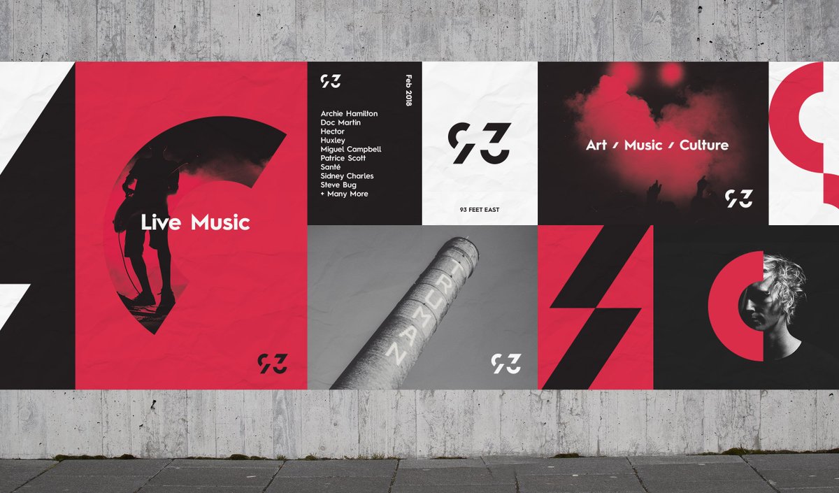 Anatomy_Studio's tweet photo. We've been busy creating a new brand for iconic Brick Lane music venue, 93 feet east. Check out the project page: 

https://t.co/mierWhPHI0

#branding #design https://t.co/LCb4mV1Xz6