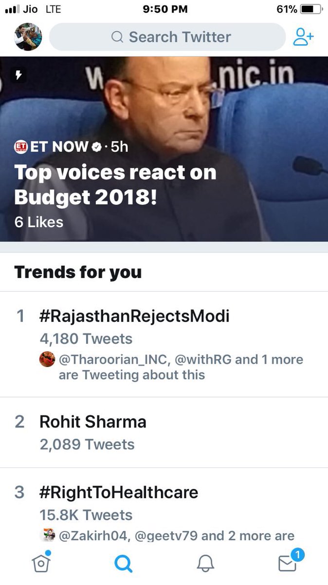 #RajasthanRejectsModi is trending topic 1 in India. Please Tweet &amp; Retweet more to make it top worldwide trends. Hit hard. Thanks