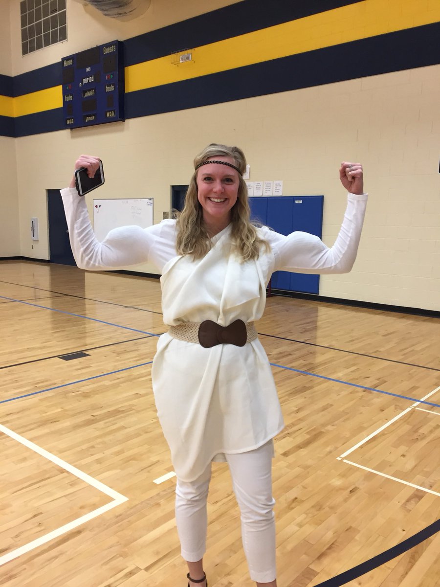 DELCBlue's tweet photo. Character Day at Blue!  I found Hercules, a Minion, Monster Inc. and Mary Poppins!  #spiritweek #DecaturProud #believe https://t.co/HoZ0Pa4idL