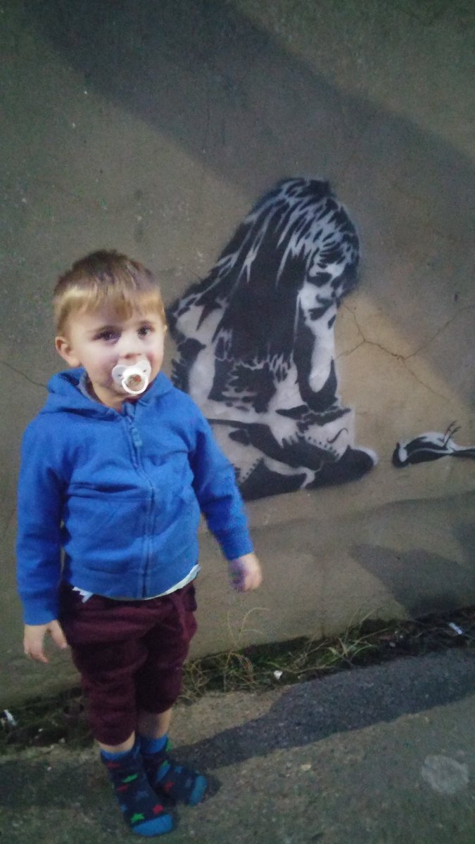ralphcouldwell's tweet photo. Banksy 1 &amp; is this #Banksy art 2 in #Hull https://t.co/vKRJCfD2UQ