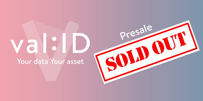 We’re pleased to announce the successful completion of our presale. Even if you missed out on the presale, you will get a chance to buy VALID tokens at the same 25% discount when our crowd sale kicks off on 24 February, 12:00 noon (UTC). A big thank you for your support!