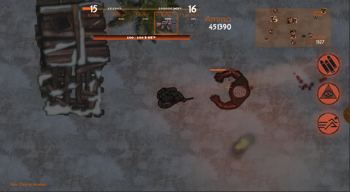 realmmadness's tweet photo. New Character Behemoth Splitter: Splits to five minions when going die. Gfx by Purde #indie #indiedev #game #gamedevelopment #gamedev #games #gamedesign #screenshot #capture #2dgaming #2dgame #shooter #shootergame #rpg #rpgshooter https://t.co/4yA9kkWE3W