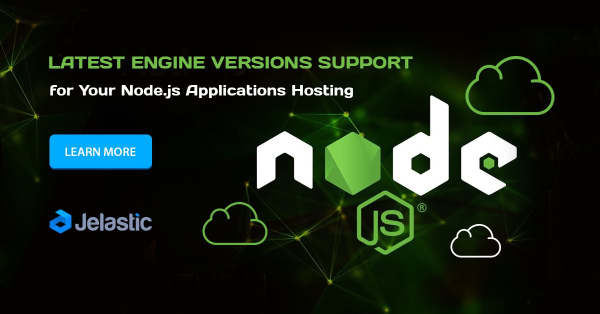 Jelastic's tweet image. Meet the major @nodejs stack update at Jelastic #PaaS - refer to the article to find out key specifics of #NodeJS hosting in containers
#NodejsHosting
jelastic.com/blog/nodejs-cl…