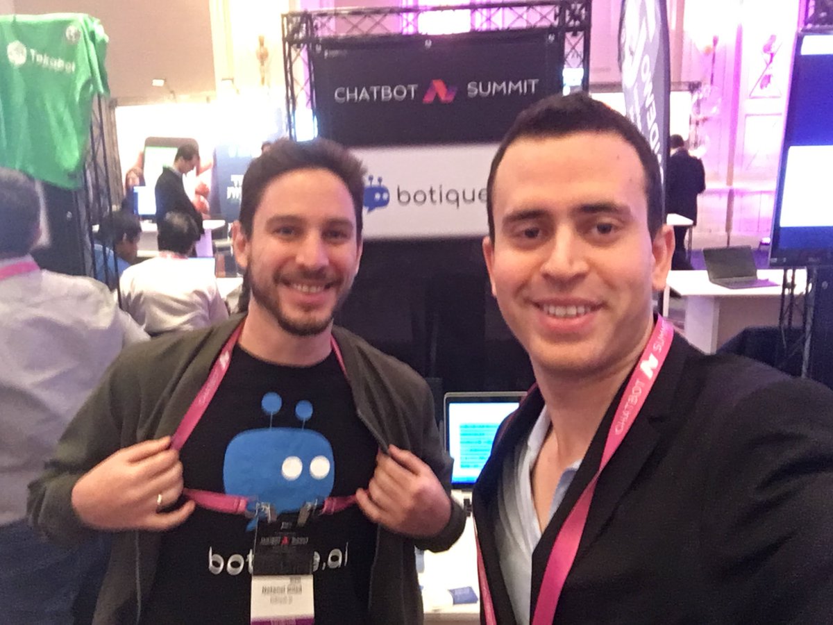 botique_ai's tweet photo. Watch our AWESOME team as they present our company at the international @chatbotsummit, spreading the word everywhere we go!

#Israel #TelAviv #ChatBots https://t.co/e9jQh9FInW