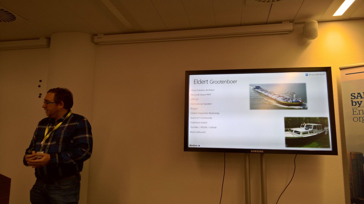 aavdberg's tweet image. First session at #azureiotcommunity at @atos