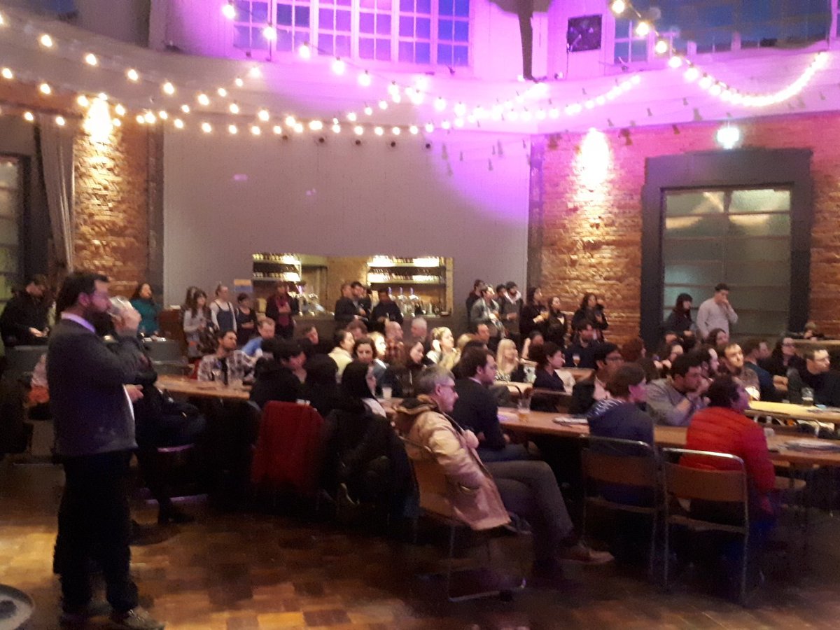react_magazine's tweet photo. A full house for the talks at our #10thissue #REACTmagazine launch event. Wish you were here! https://t.co/wMIrvqz9h4