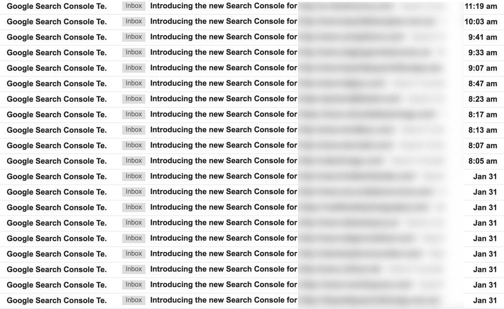 Marie_Haynes's tweet photo. Remember when I said a couple of days ago that every site must have GSC beta access by now? The emails are still flooding in!!! https://t.co/D6a8rVkcj0