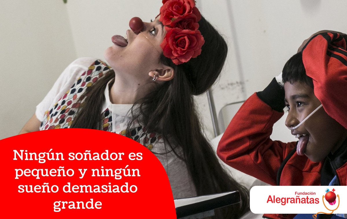 alegranatas's tweet photo. Ningún soñador es pequeño y ningún sueño demasiado grande. #jugá #imaginá #soñá #alegrañatas #payasosdehospital #alegria https://t.co/w1DRYNRaRB