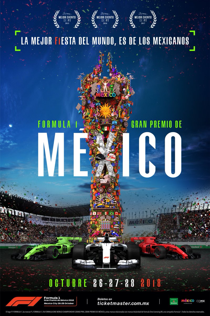 Aquí la imagen oficial del #MexicoGP 2018

Inspirados por la riqueza cultural de nuestro país, para el cartel 2018 se decidió crear el árbol de vida del Gran Premio de México. A través de este diseño buscamos celebrar la cultura mexicana y rendir homenaje a nuestras artesanías.