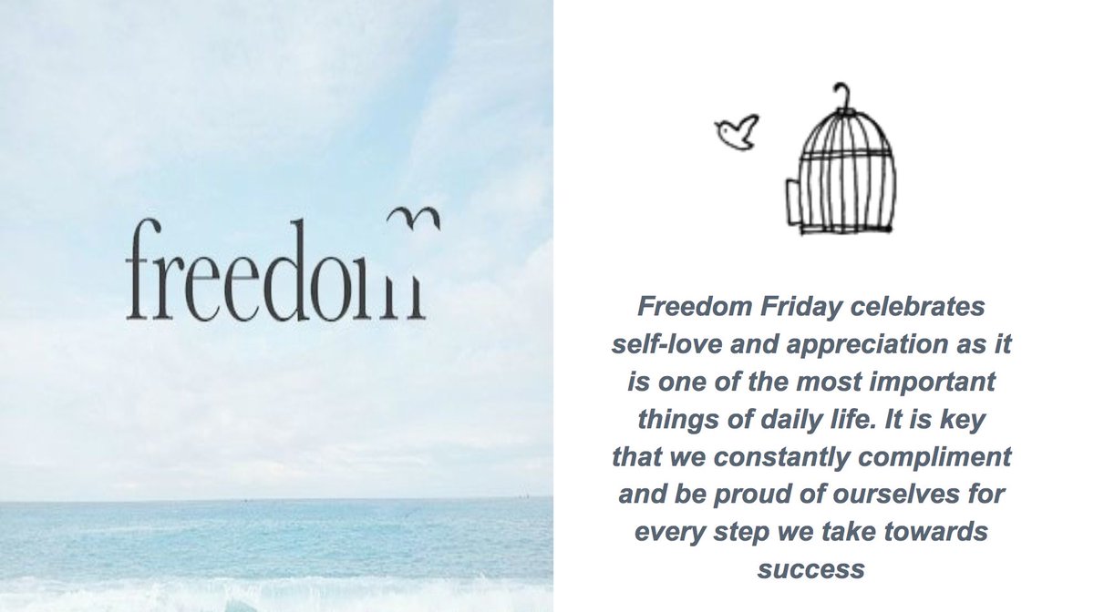 Tomorrow is Freedom Friday, the last day of Wellbeing Week sadly. However, the brighter side is, you get to wear whatever you want as long as it is school appropriate. Be sure to dress up and love yourself. Slides will be on the bulletin &amp; look at the pics attached!
#GISLearning