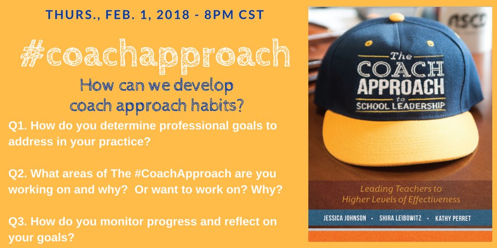 4coachapproach's tweet photo. Tonight's the night! The #coachapproach monthly chat! Let's talk developing #coachapproach habits. We hope you can join us! See you at 8pm CST. 

#educoach #cpchat #JoyfulLeaders #principalpln #edchat #EdLeadership #suptchat #EdAdmin #LeadFromWithin #leadupchat https://t.co/kDpY2W5XNU