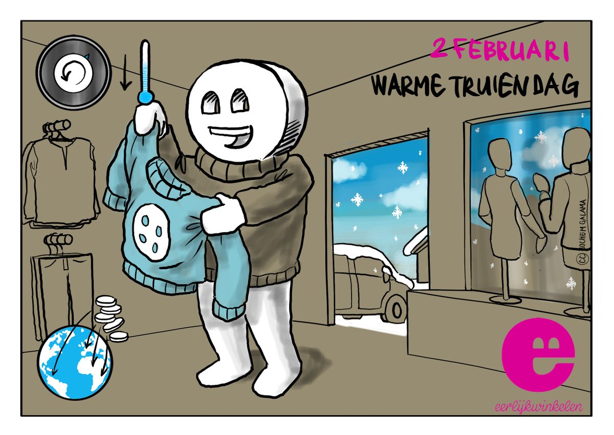 Morgen is het <a href="/Warmetruiendag/">Warmetruiendag</a> Zet je verwarming laag of uit :-) en doe je mooiste warme trui aan! EerlijkWinkelen doet ook mee.