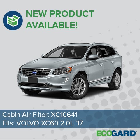 ecogard's tweet photo. NEW IN STOCK!⠀⠀⠀⠀
⠀⠀
Cabin Air Filter – XC10641. Fits: Volvo #XC60 2.0L '17 #volvoxc60 #luxurycar #luxuryride #garagedreams #swedishcar #wantit #beautiful #carstagram #carsofinstagram #instacar #instacars #dailypix #dailypic #picoftheday #carpix #carporn https://t.co/rUG3dZggyu