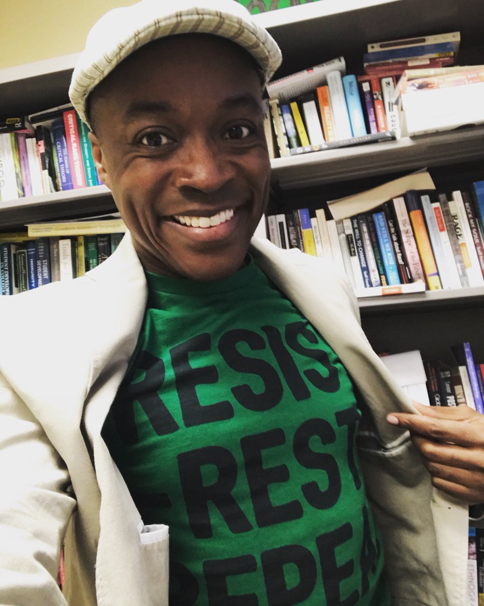 esjayque's tweet photo. Excited for first day of intergroup dialogue! Resist. Rest. Repeat. Taking care of myself and healing are important alongside resistance. P.S. don’t hate because it’s February 1 and I’m just now having my first spring semester class! 😂 #EverydayBlackness #BlackBoyJoy #RBFHealing https://t.co/YKI1SMVouk