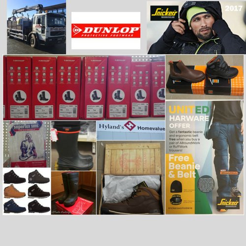 Safety comes first here <a href="/Hyland_hardware/">Hyland Hardware Ltd</a> <a href="/SnickersWw_UK/">Snickers Workwear UK</a> Wide range of safety gear available now in stock.#Dunlop