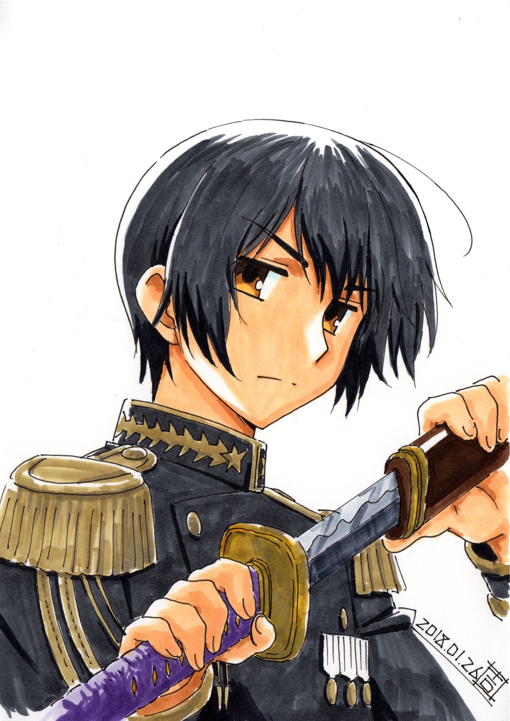 よしもと たくじ Lori Twitter 選別イラスト ヘタリア 日本 黒い軍服でかっこいい感じ アイマスｓidem かっこ良く歌ってる T Co 6eih3xqavq Twitter