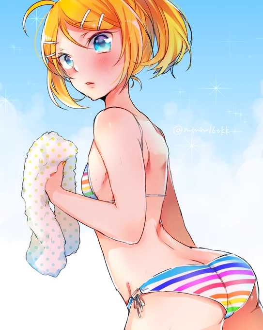 しましまビキニを着たリンちゃん #odaibako 