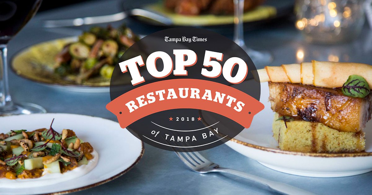 It's finally here! <a href="/lreiley/">Laura Reiley</a>'s top 50 restaurants in Tampa Bay for <a href="/TB_Times/">Tampa Bay Times</a>! Love seeing so many Tampa Bay staples in here <a href="/TB_Times/">Tampa Bay Times</a> Congrats to <a href="/rooster_thetill/">Rooster & the Till</a>,  <a href="/NobleRiceCo/">Noble Rice</a>, @HavenWineBar, <a href="/HallOnFranklin/">Hall On Franklin</a> and so many more! #UnlockTampaBay bit.ly/2EwnA1d