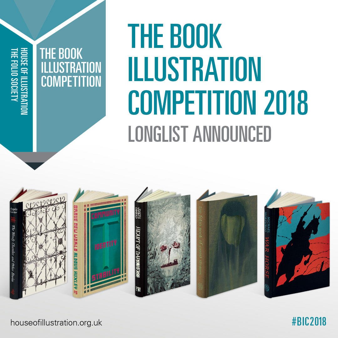 foliosociety's tweet image. We are thrilled to announce the longlist for #BIC2018 with @illustrationHQ! From over 450 excellent entries, 24 artists (from 10 different countries) have been selected for the chance to illustrate our Sherlock Holmes edition. View the longlist now: …mpetitions.houseofillustration.org.uk/book-illustrat…
