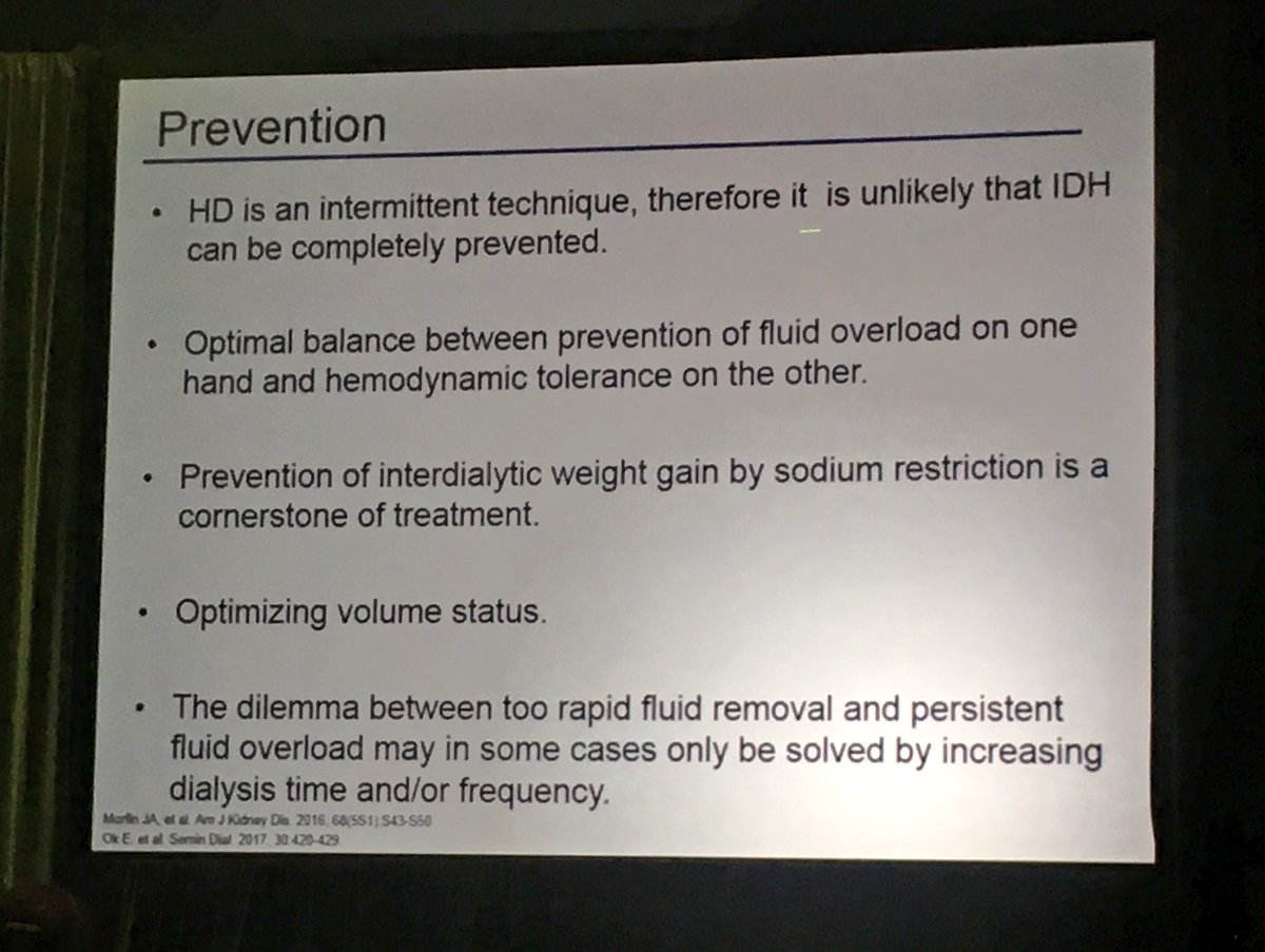 #IntradialyticHypotension Prevention is the best treatment #RRI2018