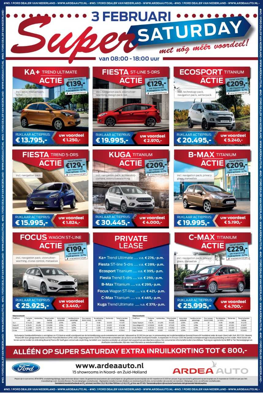 Ardea Auto Ford on Twitter "SUPER SATURDAY BIJ ARDEA AUTO!!…