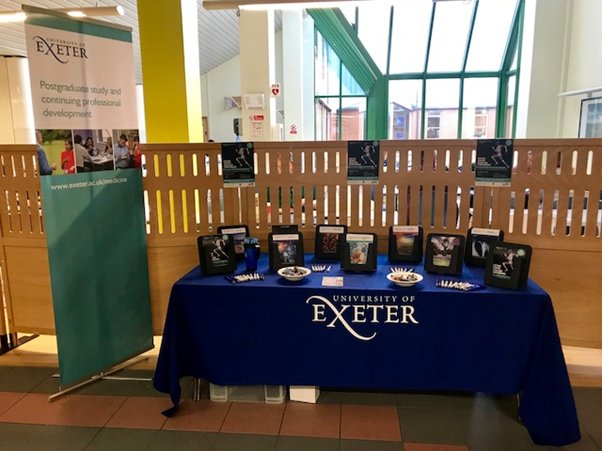 ExeterMedCPD's tweet photo. Special thanks to the @RDEhospitals and all the #nurses, #alliedhealthprofessionals, #doctors and #consultants who took the time to visit our exhibition stand today. Lots of interest in the https://t.co/SNlQXOkRBp and #postgraduateprogrammes. @ExeterMed @CLESUniofExeter https://t.co/GiJeZxhdnW