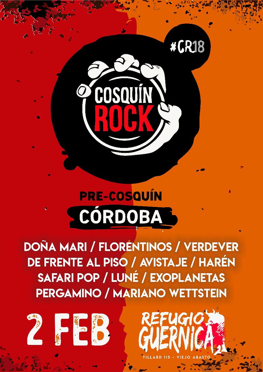 DonaMariReggae's tweet photo. Hola Familia !  Este Viernes 2 de Febrero los esperamos a todos en @RefugioGuernica
Participamos del #PreCosquinRock2018 y necesitamos de tu ayuda. Con TU Voto nos ayudas a llegar al festival mas grande de las Sierras ! 
Valor de la entrada $50 
Te esperamos ! https://t.co/6k0jfiUoNK