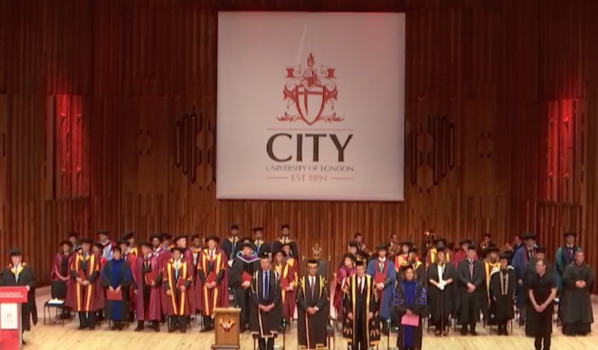 Congratulations to our BSc, MSc and PhD students who graduated yesterday afternoon at the Graduation Ceremony held at the <a href="/BarbicanCentre/">Barbican Centre</a>! Very well done! city.ac.uk/graduation/wat…