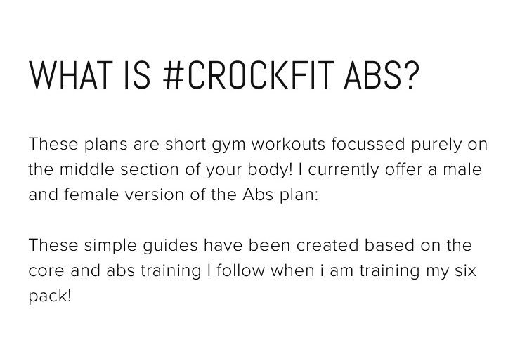 alexcrockford's tweet photo. My #CrockFitAbs plan is a 3 week gym based plan, available worldwide, and it’s only £18! Click the link to learn more! https://t.co/WCnbaa5r5z https://t.co/d8mmBT7XCH