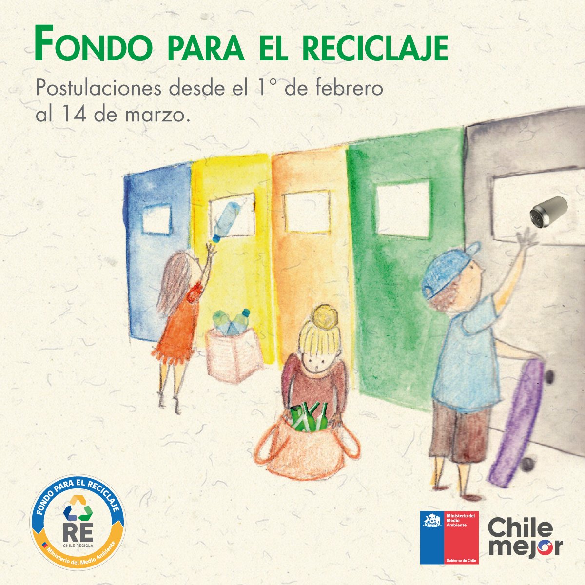 MMAChile's tweet photo. ¡Atención municipalidades! ♻️ Desde hoy se pueden realizar las postulaciones al Fondo para el Reciclaje, para financiar proyectos dirigidos a prevenir la generación de residuos y promover su separación, reutilización y reciclaje: https://t.co/KTxYNG6fsY https://t.co/88aQSW2gCE