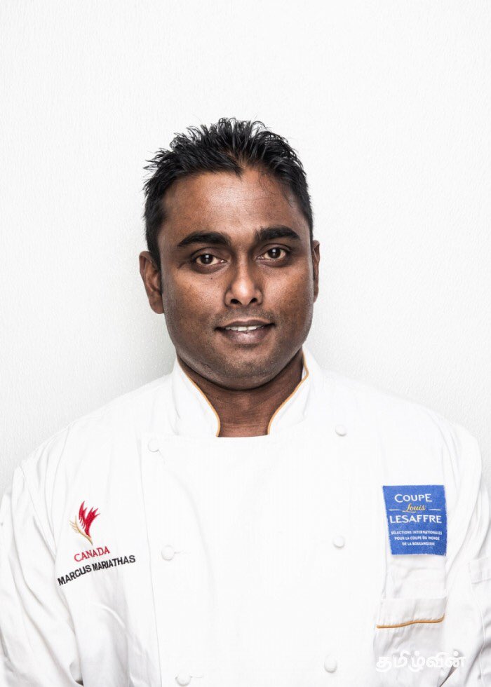 TheThanigasalam's tweet photo. Very proud of our brother Marcus Mariathas, as he represents Canada in the Masters de la Boulangerie, as the first Tamil. This is a premier bread baking competition that pits bakers against one another for the title of #WorldMasterBaker. All the best to Marcus Anna! https://t.co/p7e6BVUVcs