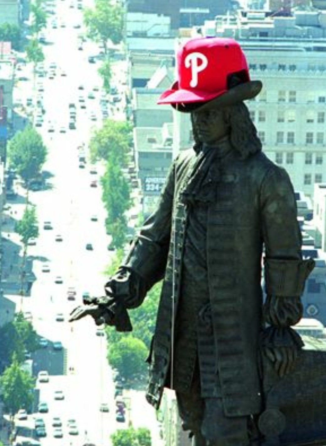 Phillies' Infamous 1993 World Series Billy Penn Statue Hat Resurfaces on   - Philadelphia Sports News Today: Rumors & Game Coverage in Philly