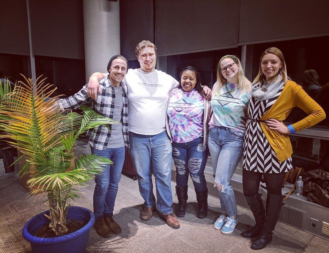AlfredState's tweet photo. Thanks to @AlfredStateOSE APB and @AdamGrabowski for a wonderful night full of laughs!😂🎉 #SUNY #alfredstate #adamgrabowski #comedy https://t.co/0AeVatb0F9