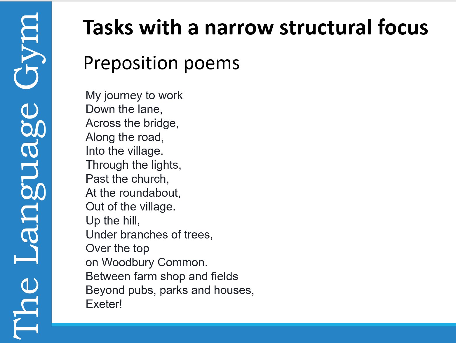 Prepositional Poem