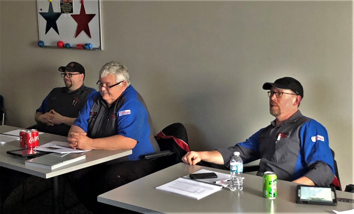 Techs at Midwest Food Equipment Service in Grand Rapids Michigan listen as Don Binkley trains them in the details of Angelo Po combi maintenance and repair. #CombiLove #Training #NeverStopLearning