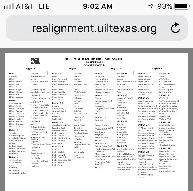 LEISDAthletics's tweet photo. UIL Re-Alignment- VB, B/G BKB will be in Region 1 District 8-5A with 3 Denton schools, Lake Dallas, The Colony &amp; Northwest. Other sports alignments come out in March @LittleElmHS @LELobosFootball     @leisd @LEHSVolleyball @RustySegler @LELADYLOBOHOOPS https://t.co/2PnEkqxzGn