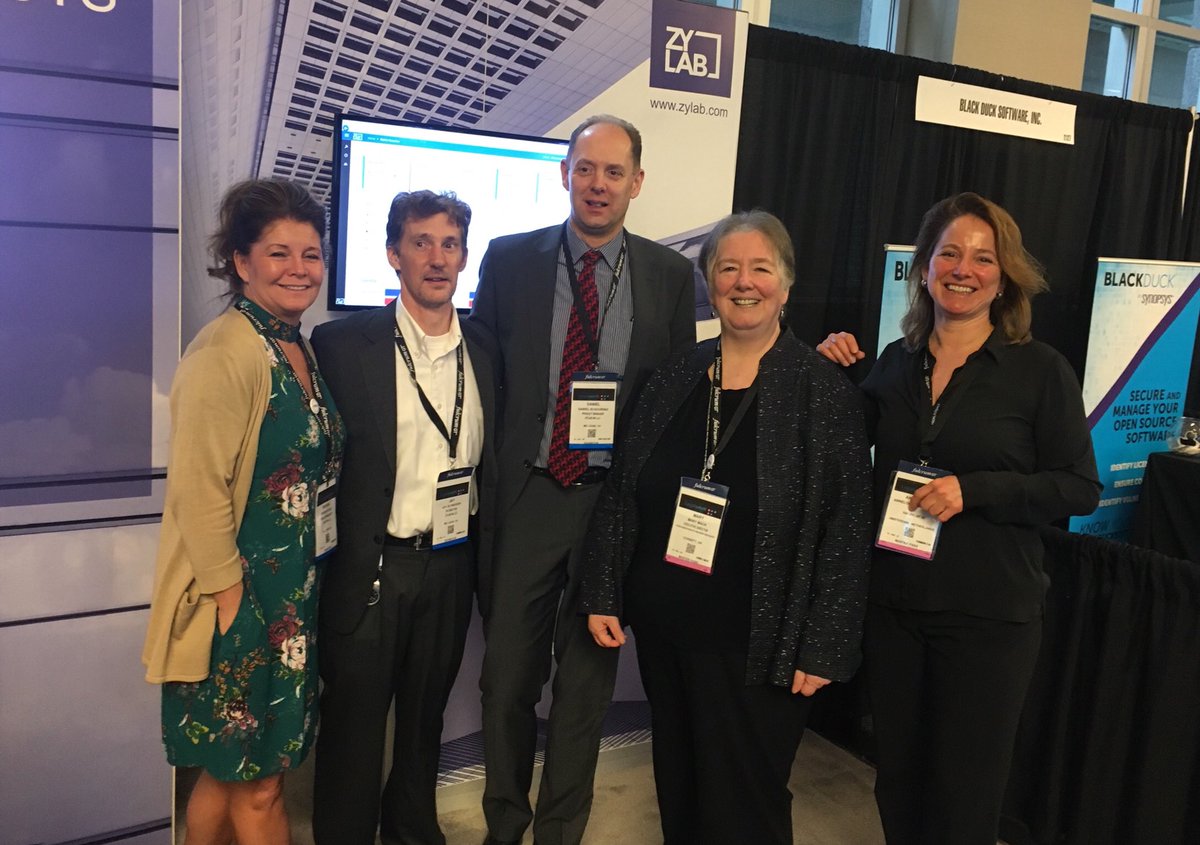 AvdLint's tweet photo. #ZyLAB ’s CEDS with Mrs #ACEDS @mackmary at #Legalweek2018 booth 2101 https://t.co/IKVchy7T0d