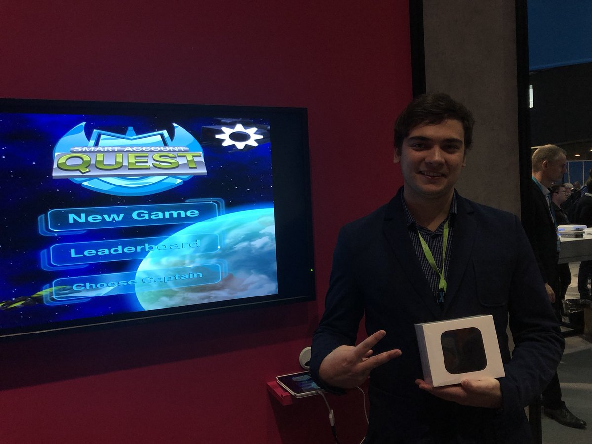 Wow, the competition was fierce but we have a winner for the #AppleTV at the #smartaccount quest high score contest as we wind down #CLEUR Enjoy and congrats!!