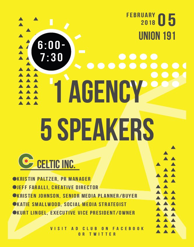 UWM_AdClub's tweet photo. Monday plans? https://t.co/RP7uI8V3oQ