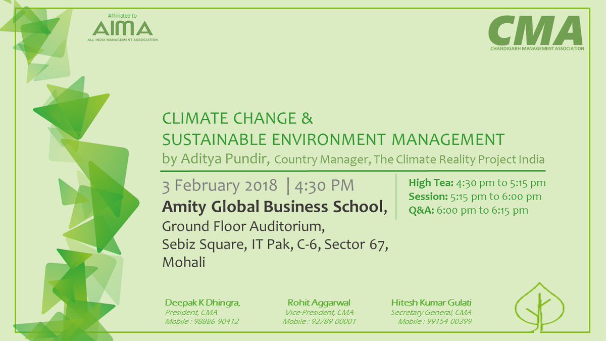 CmaChandigarh's tweet photo. CMA's Session on Climate Change &amp; Sustainable Environment Management. 
#climatechange #Sustainable #Environment #CMAChandigarh https://t.co/1geAW7SoqH