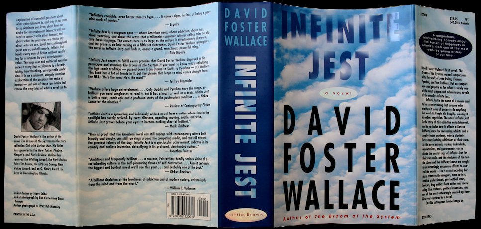 Happy 22nd birthday. David Foster Wallace\s novel was published today in 1996. 