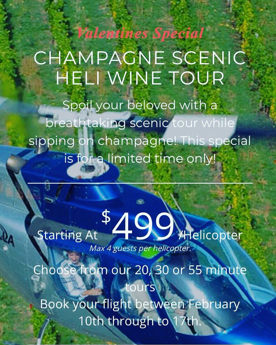 Valentine’s Day Champagne scenic helicopter tour. Reserve your flight today ❤️#valentinesday #tourismbc #tourismkelowna #route97 #hellobc #Okanagan