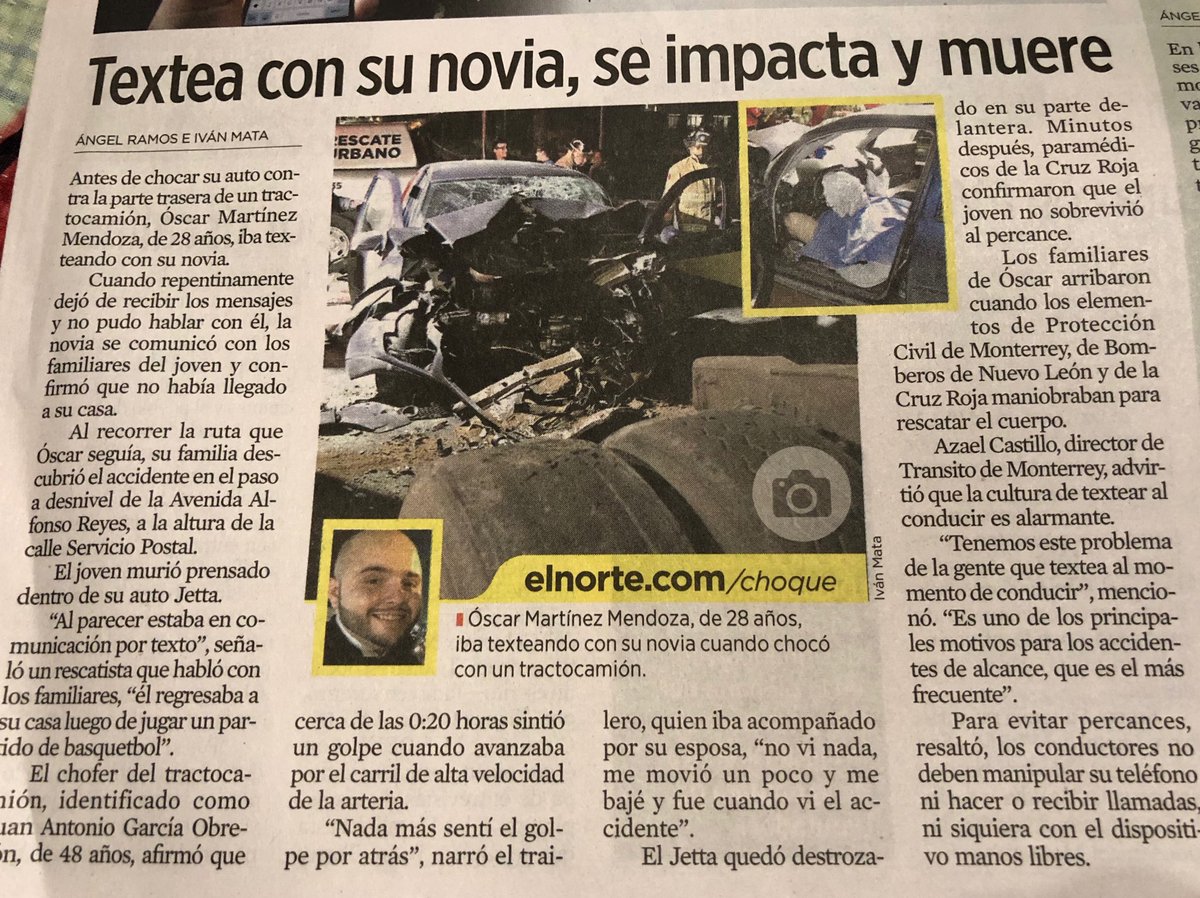 HoracioMarchand's tweet photo. Si texteas, por favor, no manejes. https://t.co/4kSvLe35uV