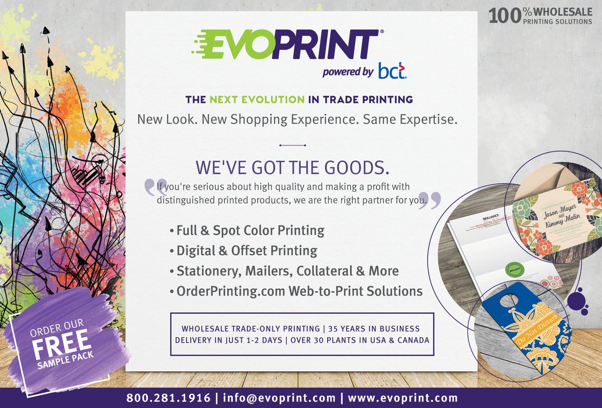 BCTPrint's tweet photo. New Look. New Shopping Experience. Same Expertise.
"If you're serious about high quality and making a profit with 
distinguished printed products, we are the right partner for you."
Wholesale Trade-Only Printing | Learn more at https://t.co/MeQx3Cwxm6 https://t.co/27m40oo0Nu